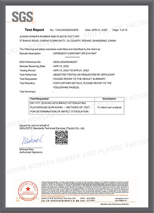 EVA MAT-2022-IMPACT-ATTENUATION-TEST-CERTIFICATES