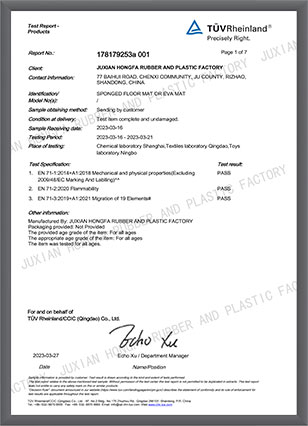 EVA MAT-2023-EN71-CERTIFICATES