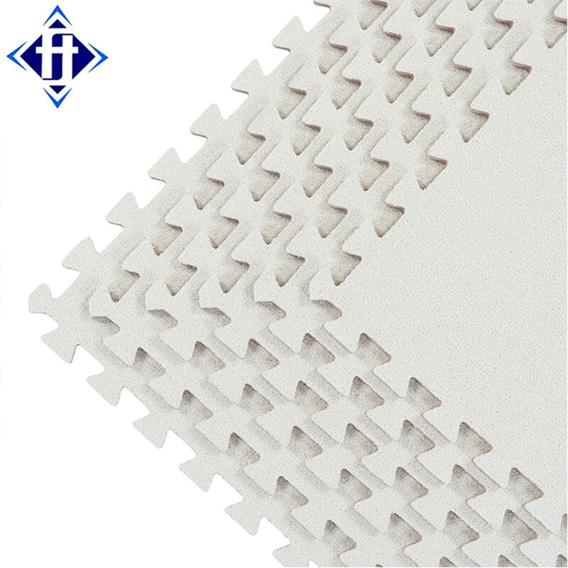 EVA Interlocking Mat with Surface Plush Fabric